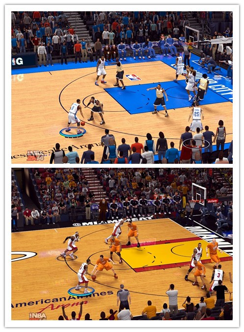 nba2k14 雷霆热火球场补丁